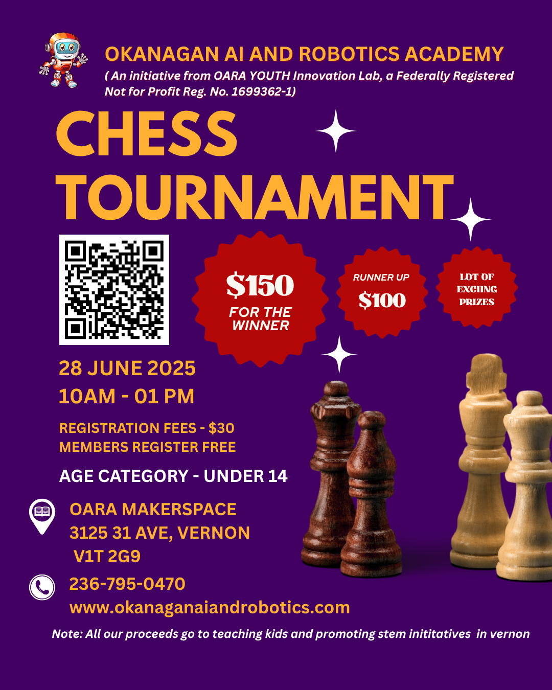 OARA Chess Tournament Flyer